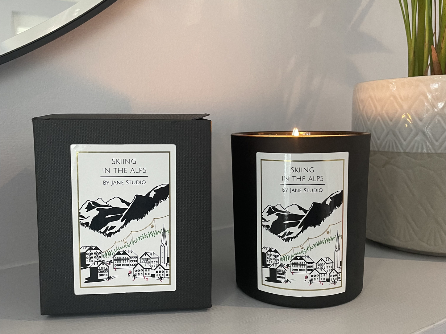 SKIING IN THE ALPS  — Soy Candle